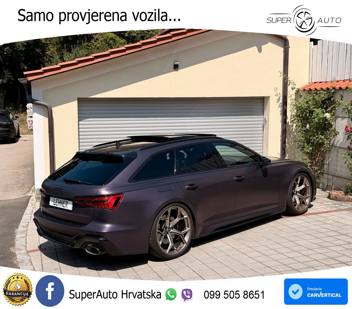 Audi RS6 Avant 4.0 TFSI V8 performance (630 KS)  quattro tiptronic LED+GR SJED+ACC