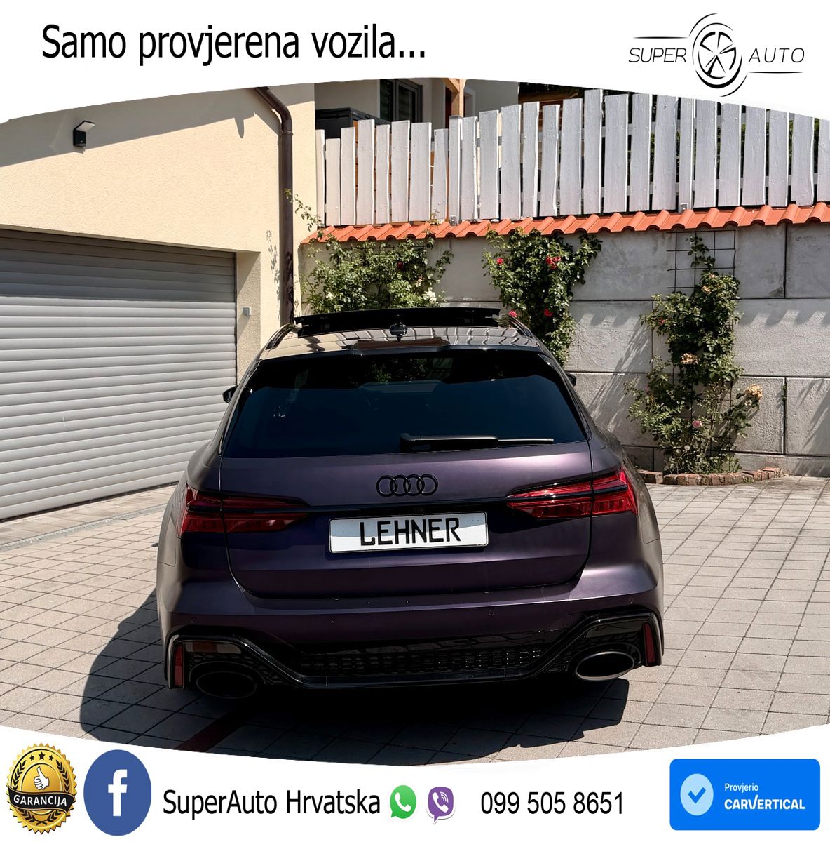 Audi RS6 Avant 4.0 TFSI V8 performance (630 KS)  quattro tiptronic LED+GR SJED+ACC
