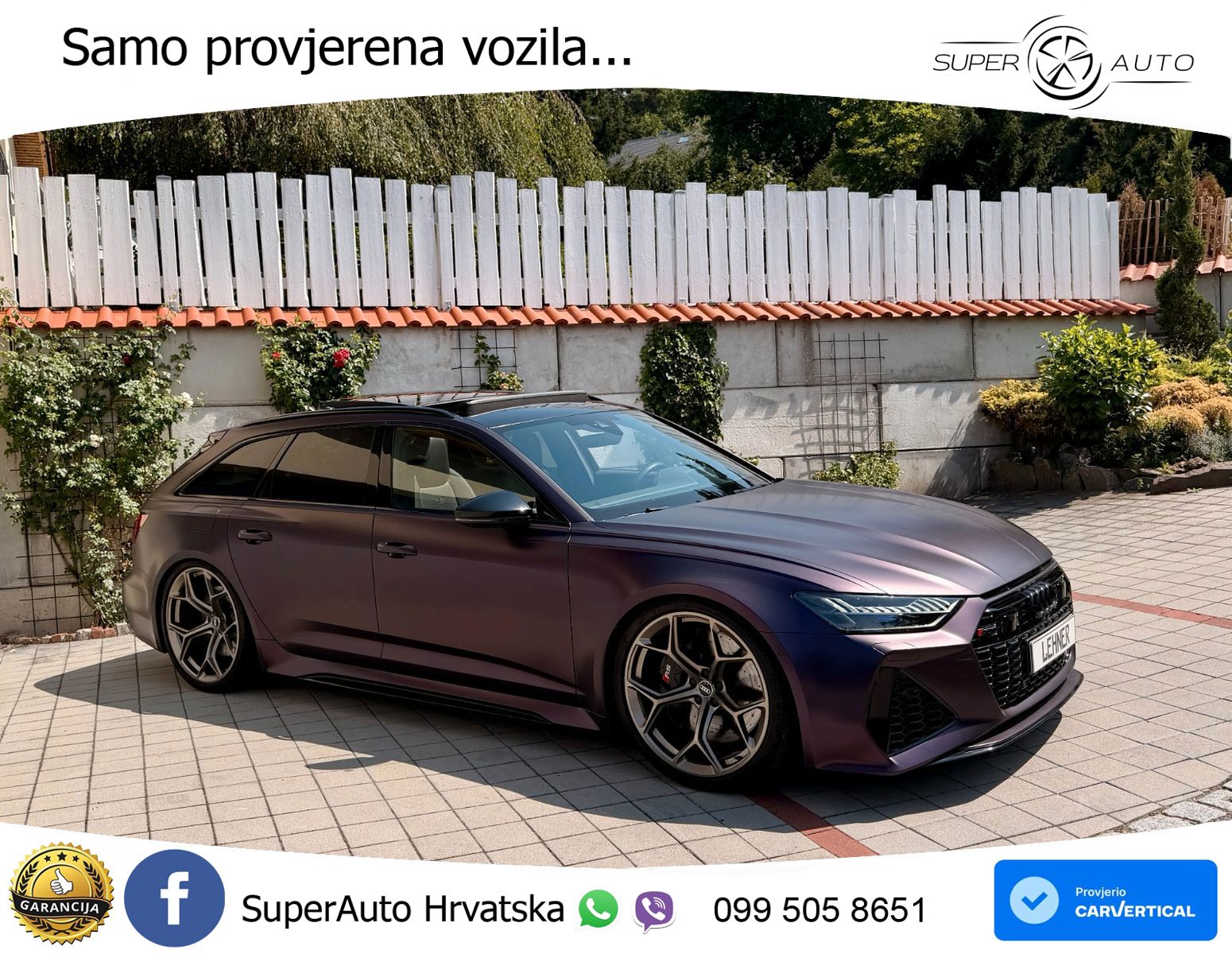 Audi RS6 Avant 4.0 TFSI V8 performance (630 KS)  quattro tiptronic LED+GR SJED+ACC