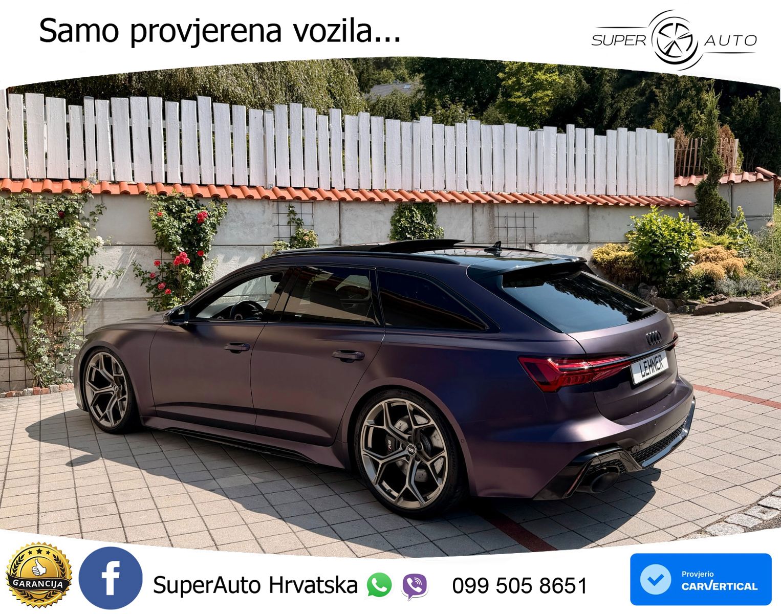 Audi RS6 Avant 4.0 TFSI V8 performance (630 KS)  quattro tiptronic LED+GR SJED+ACC