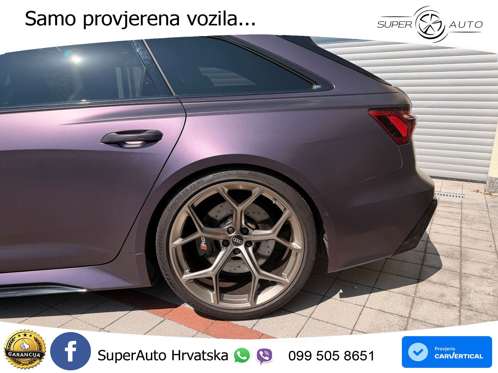 Audi RS6 Avant 4.0 TFSI V8 performance (630 KS)  quattro tiptronic LED+GR SJED+ACC