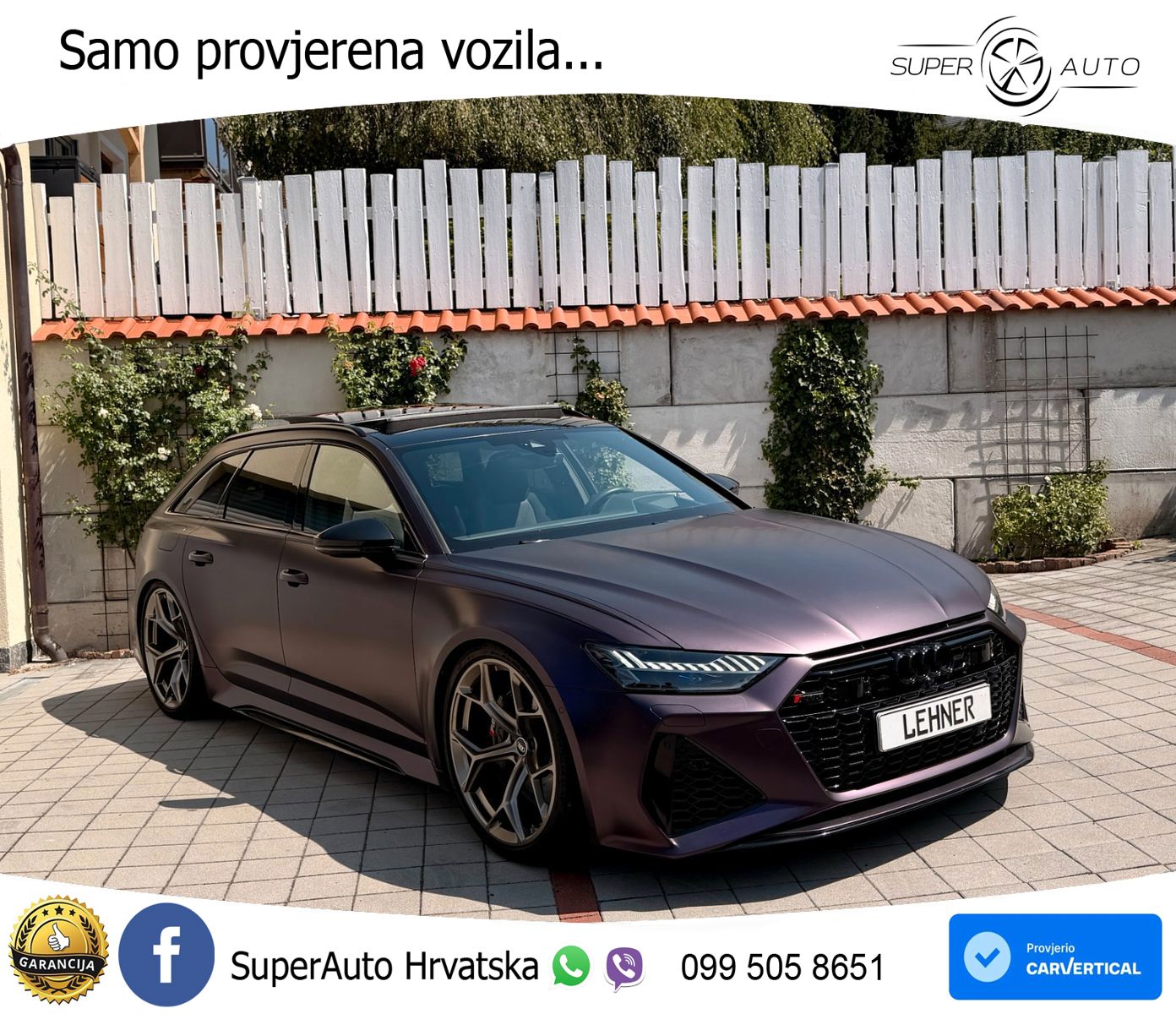 Audi RS6 Avant 4.0 TFSI V8 performance (630 KS)  quattro tiptronic LED+GR SJED+ACC
