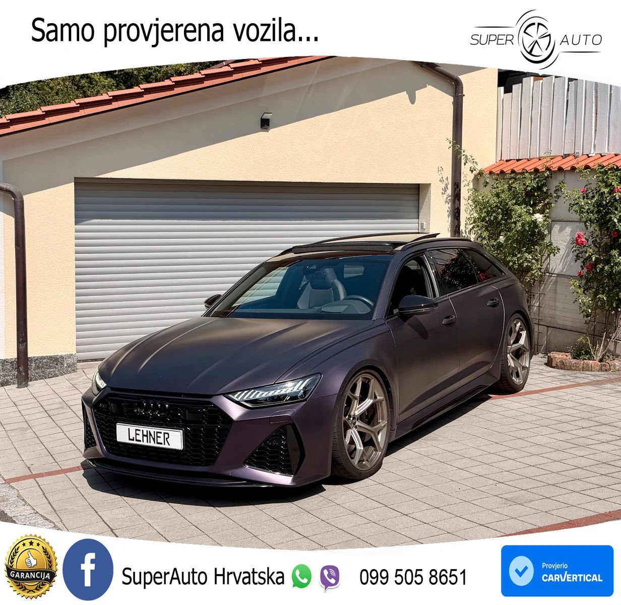 Audi RS6 Avant 4.0 TFSI V8 performance (630 KS)  quattro tiptronic LED+GR SJED+ACC