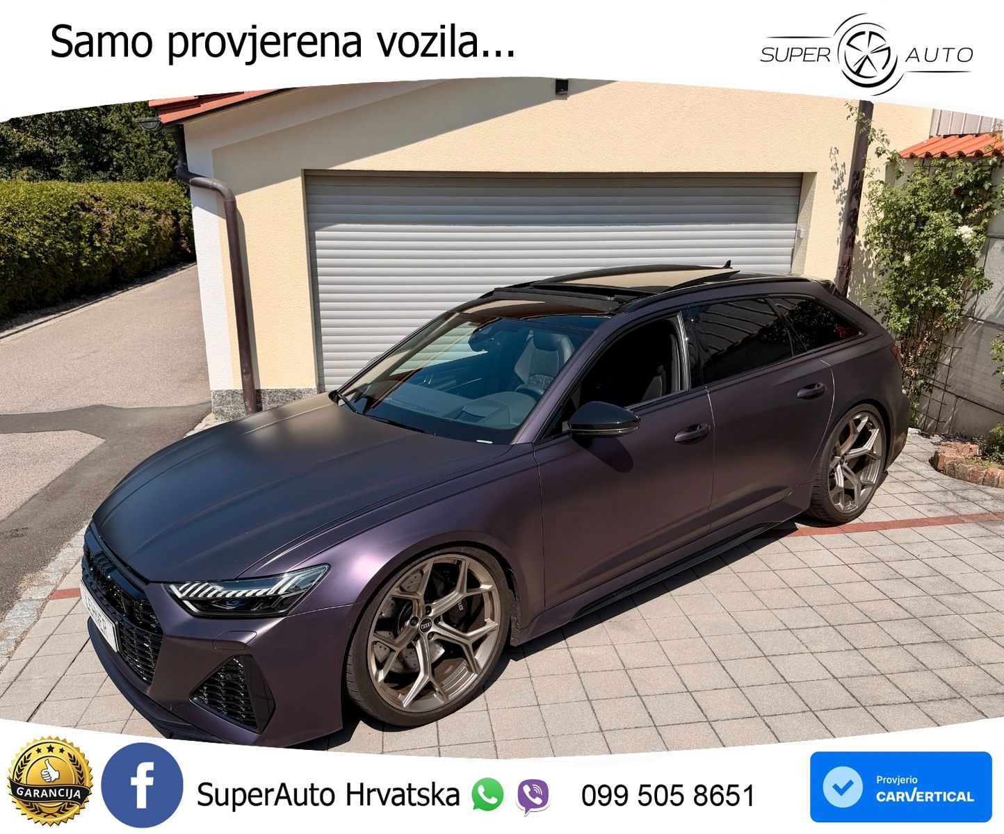 Audi RS6 Avant 4.0 TFSI V8 performance (630 KS)  quattro tiptronic LED+GR SJED+ACC