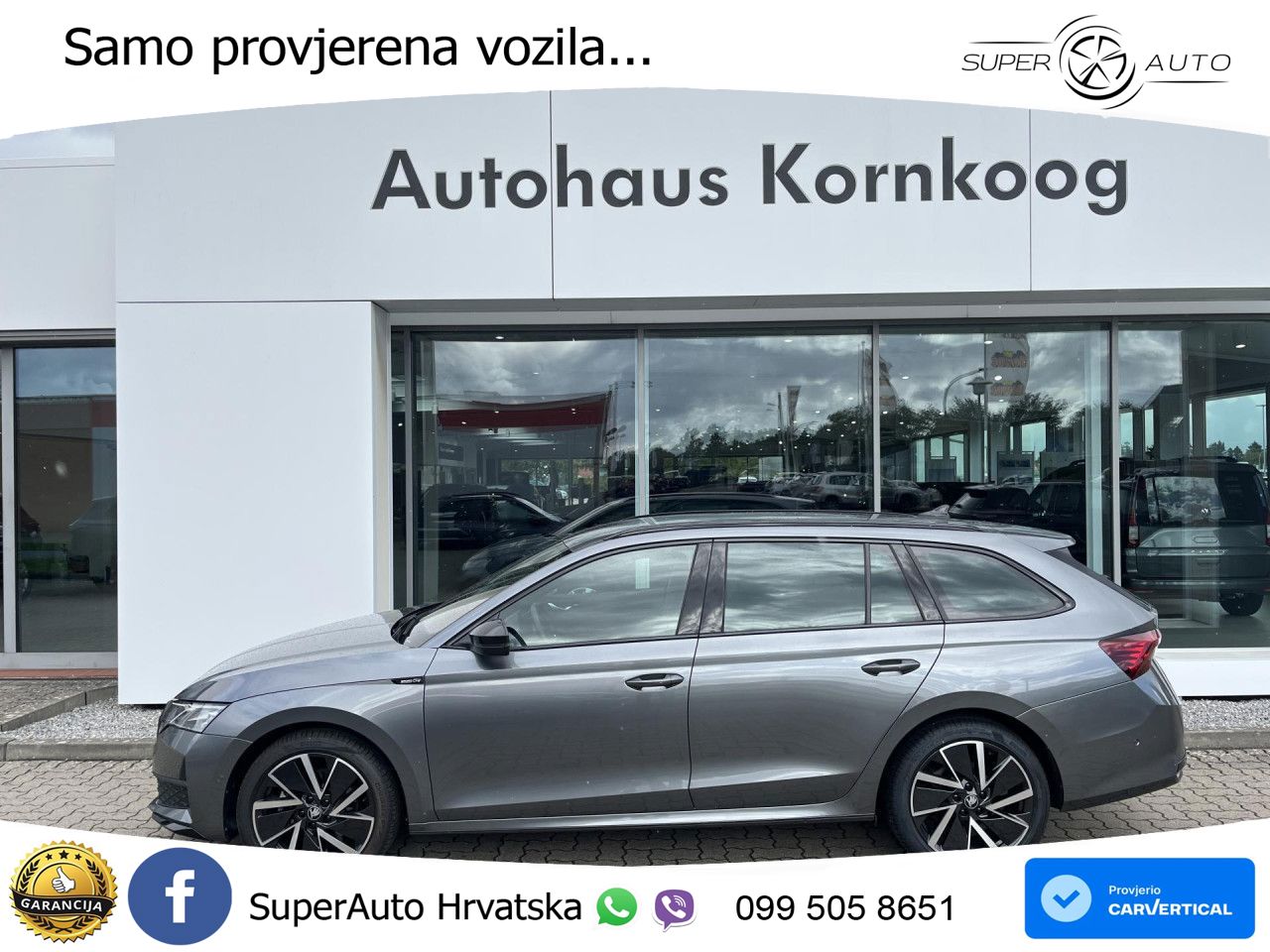 Škoda Octavia Combi 2.0 TDI (150 KS) DSG SportLine LED+GR SJED+ACC