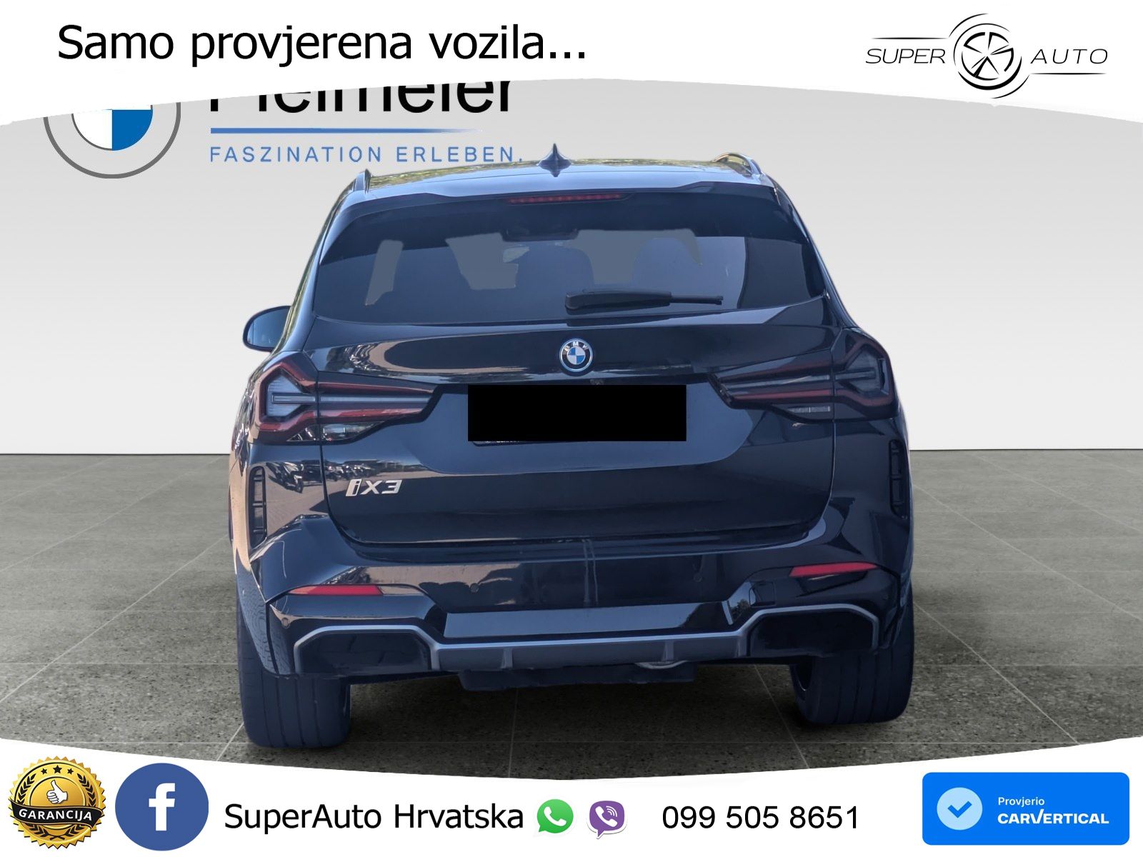 BMW iX3 80 kWh (286 KS) ACC+HEAD+GR SJED+360+PANO