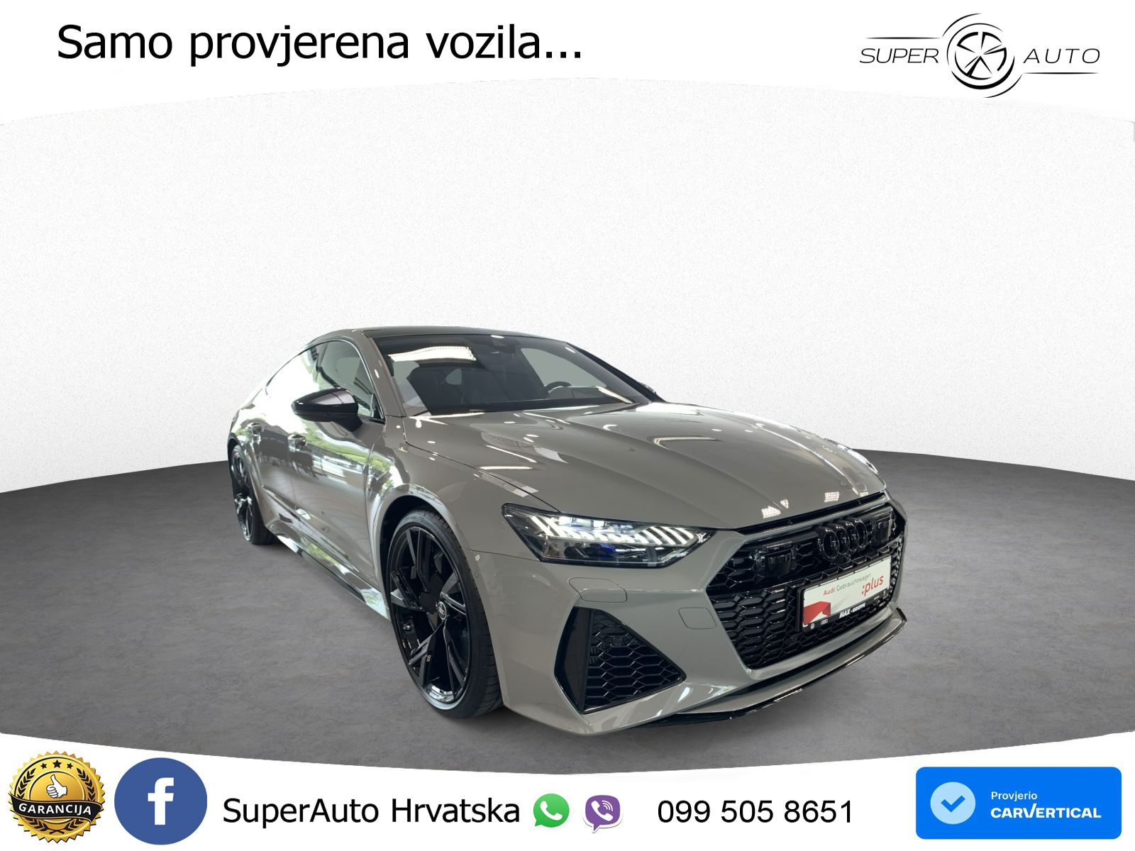 Audi RS7 4.0 TFSI V8 (600 KS) quattro tiptronic LED+GR SJED+ACC