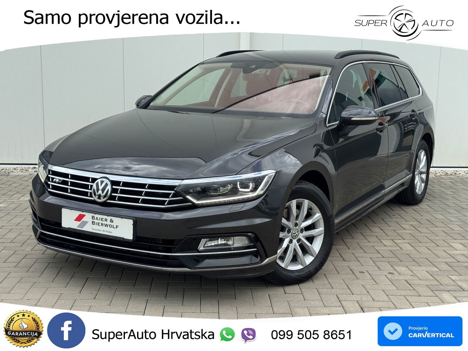 Volkswagen Passat Variant 2.0 TDI (190 KS) DSG R-Line LED+GR SJED+ACC