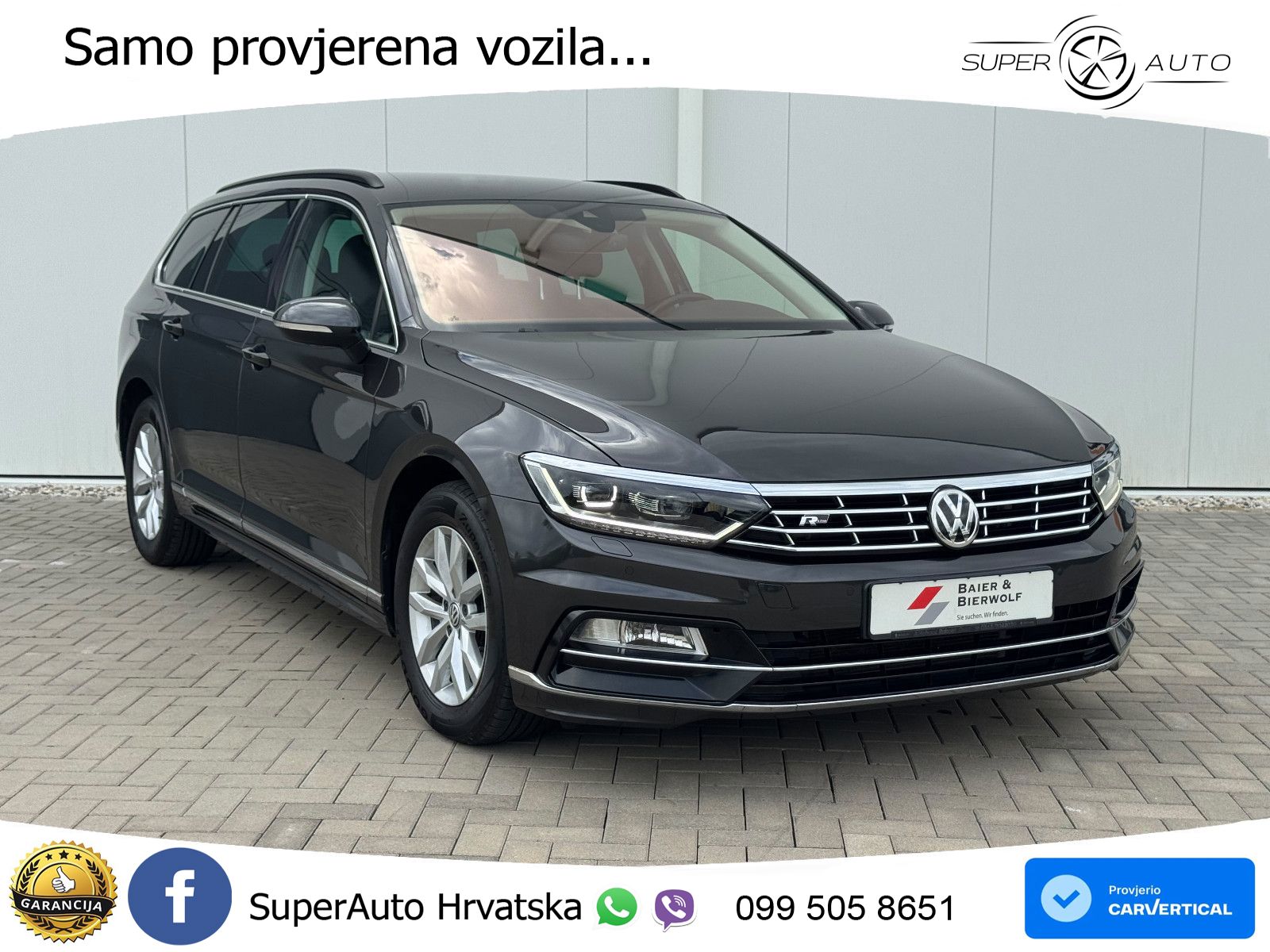 Volkswagen Passat Variant 2.0 TDI (190 KS) DSG R-Line LED+GR SJED+ACC