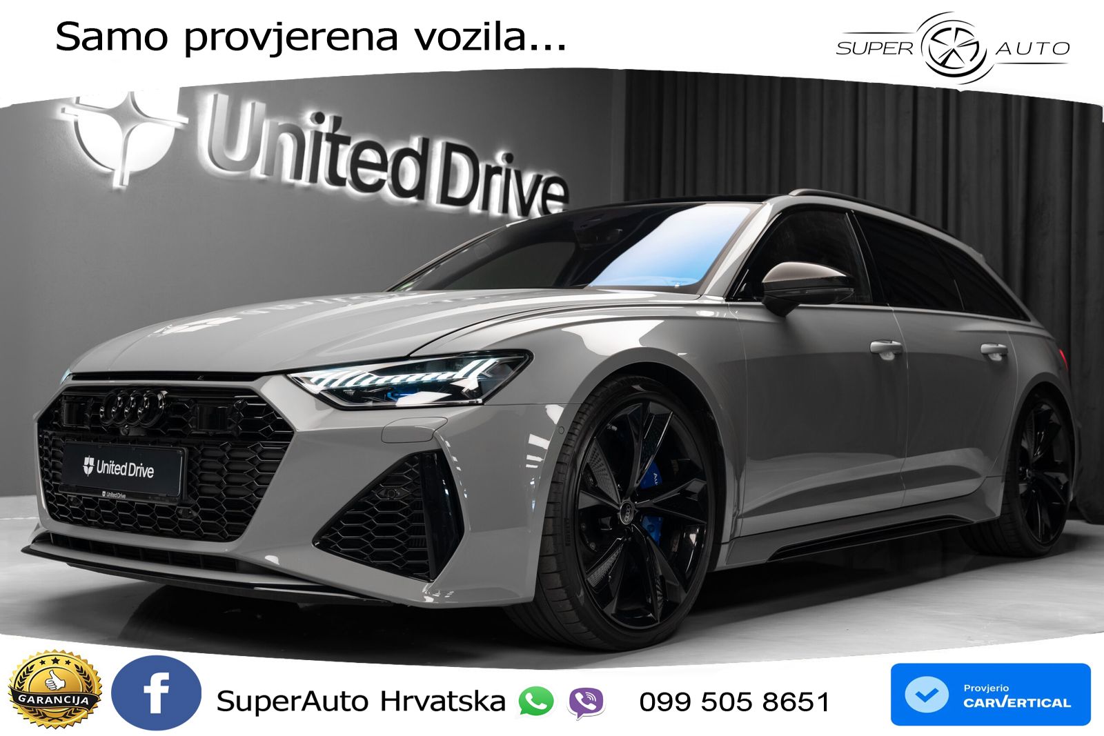 Audi RS6 Avant 4.0 TFSI V8 (600 KS) quattro Tiptronic LED+GR SJED+ACC