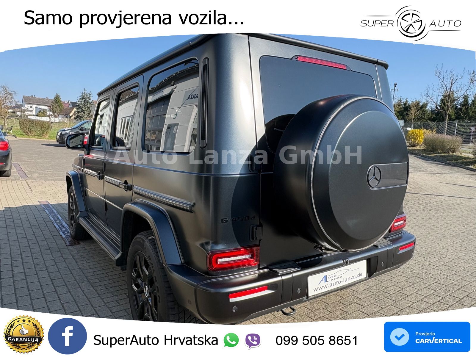 Mercedes G 450d Long (367 KS) 4MATIC 9G-TRONIC Exclusive ZRAČNI+ACC+4xGR SJED+KAM