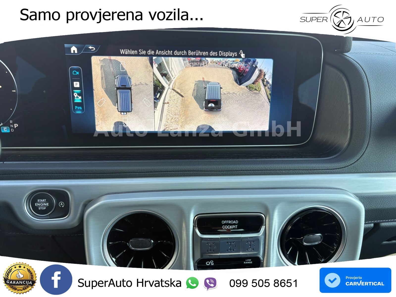 Mercedes G 450d Long (367 KS) 4MATIC 9G-TRONIC Exclusive ZRAČNI+ACC+4xGR SJED+KAM