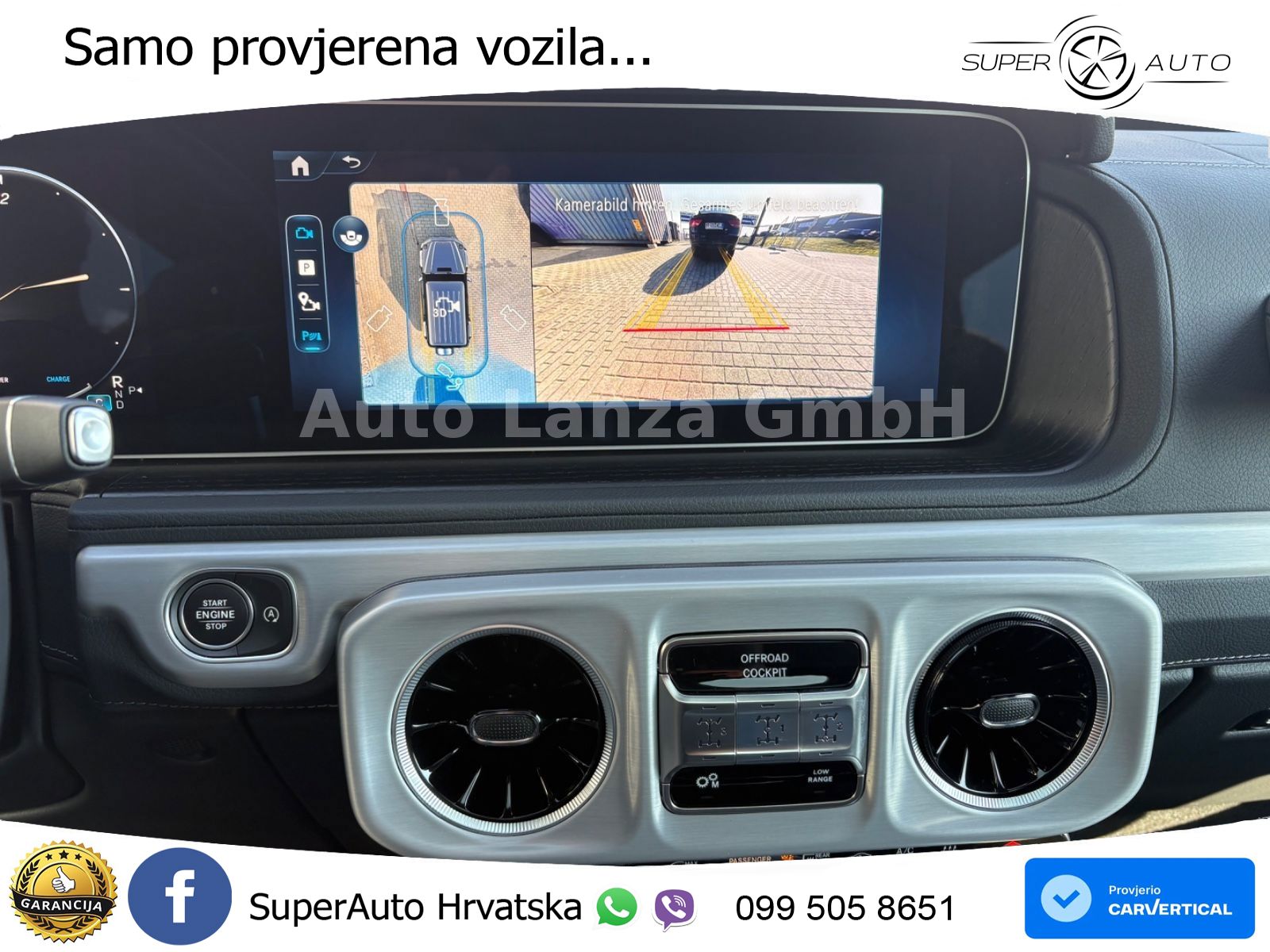 Mercedes G 450d Long (367 KS) 4MATIC 9G-TRONIC Exclusive ZRAČNI+ACC+4xGR SJED+KAM