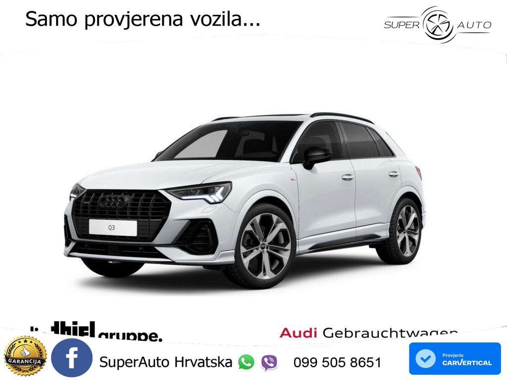 Audi Q3 40 TFSI (190 KS) quattro S tronic S line MATRIX+GR SJED+KAM