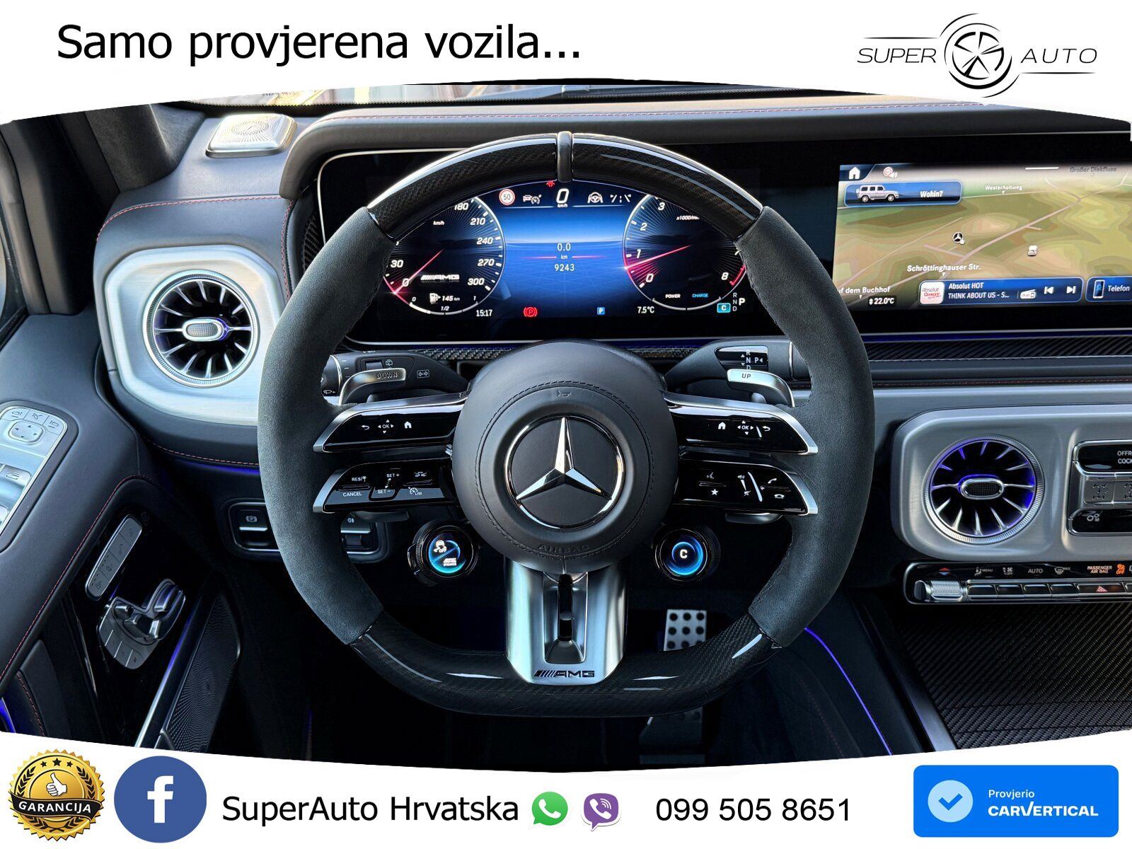 Mercedes AMG G 63 Long V8 (585 KS) 4MATIC 9G-TRONIC AMG SPEEDSHIFT TCT Superior LED+GR SJED+ACC