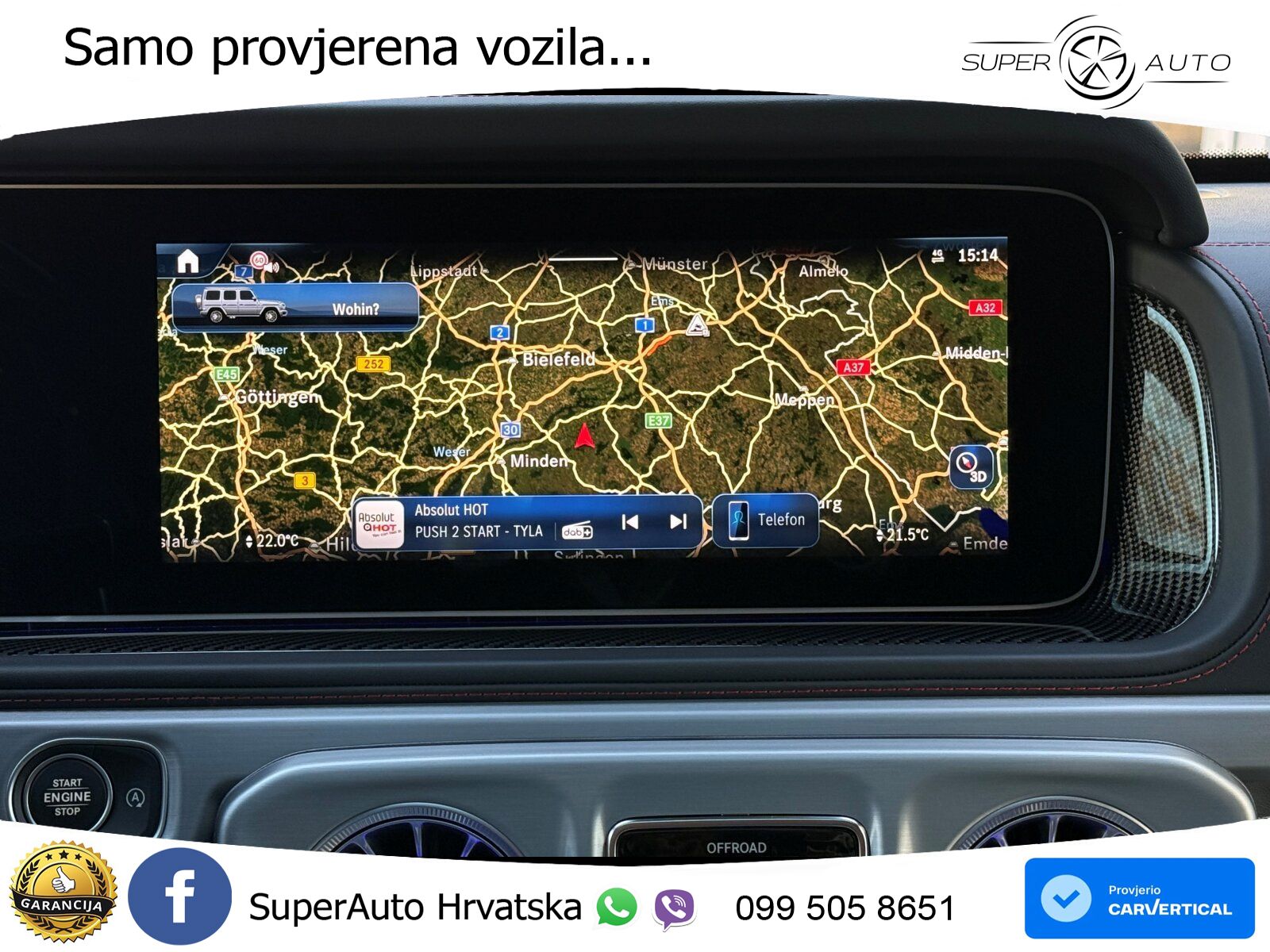 Mercedes AMG G 63 Long V8 (585 KS) 4MATIC 9G-TRONIC AMG SPEEDSHIFT TCT Superior LED+GR SJED+ACC