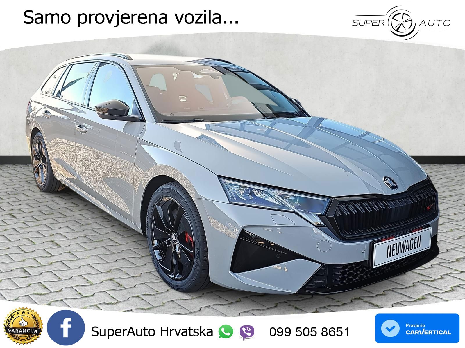 Škoda Octavia Combi RS 2.0 TSI (265 KS) DSG MATRIX+GR SJED+KAM