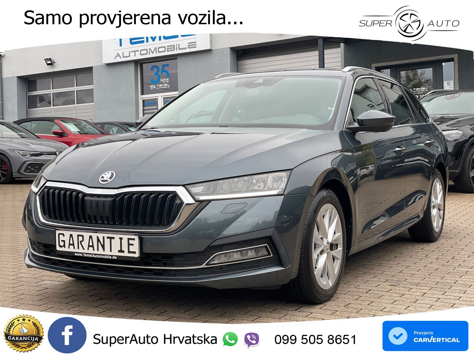 Škoda Octavia Combi 2.0 TDI (150 KS) DSG LED+GR SJED+ACC