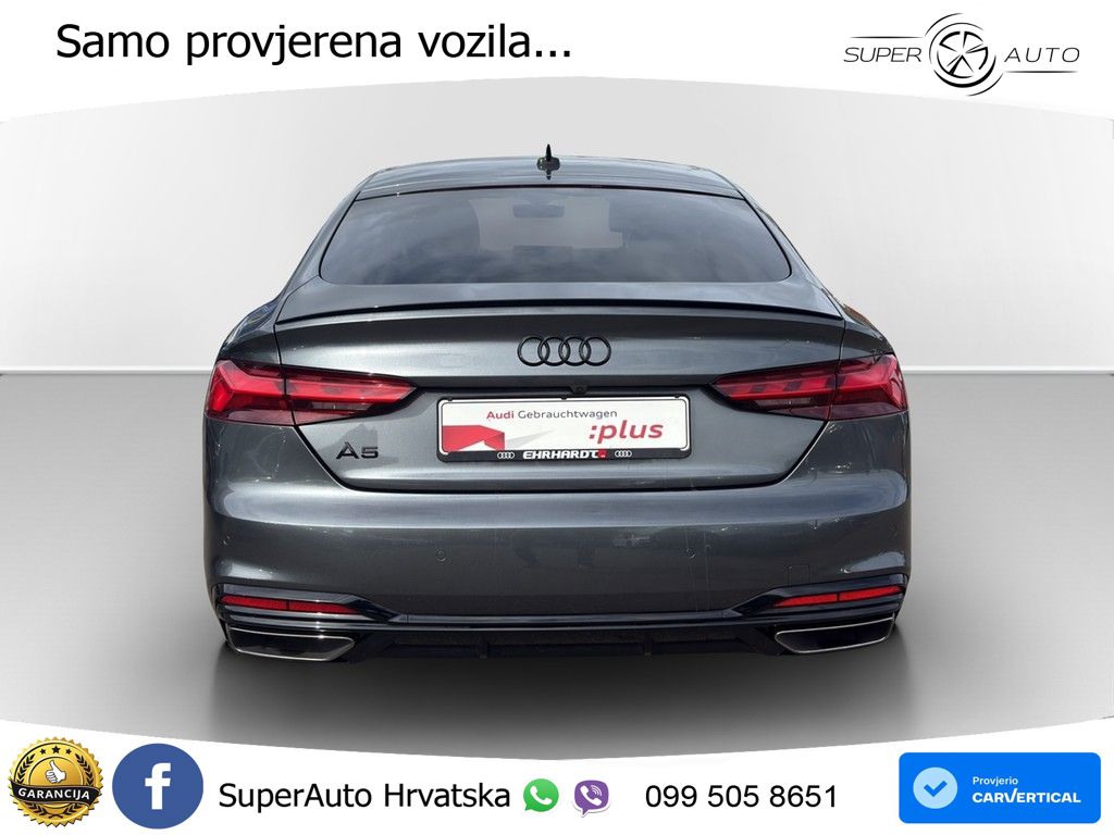Audi A5 Sportback  40 TFSI (204 KS) S tronic S line MATRIX+GR SJED+KAM