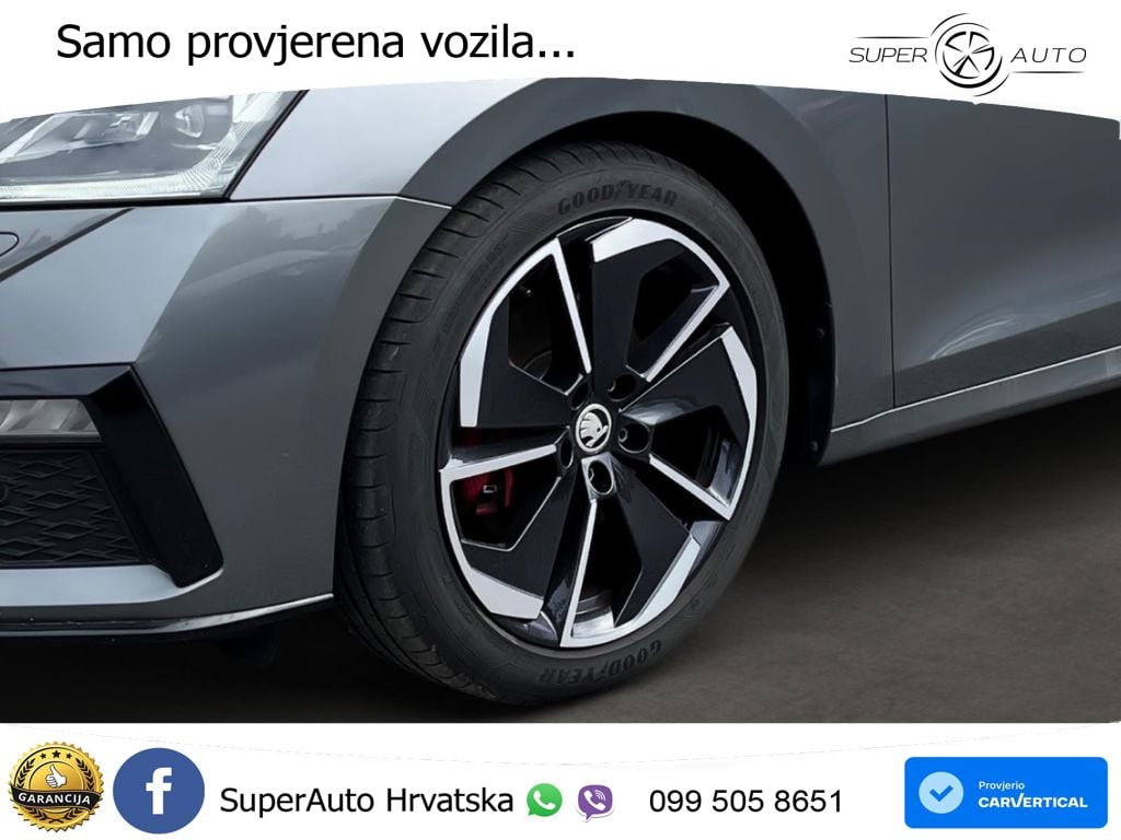 Škoda Octavia Combi RS 2.0 TDI (200 KS) DSG LED+GR SJED+ACC