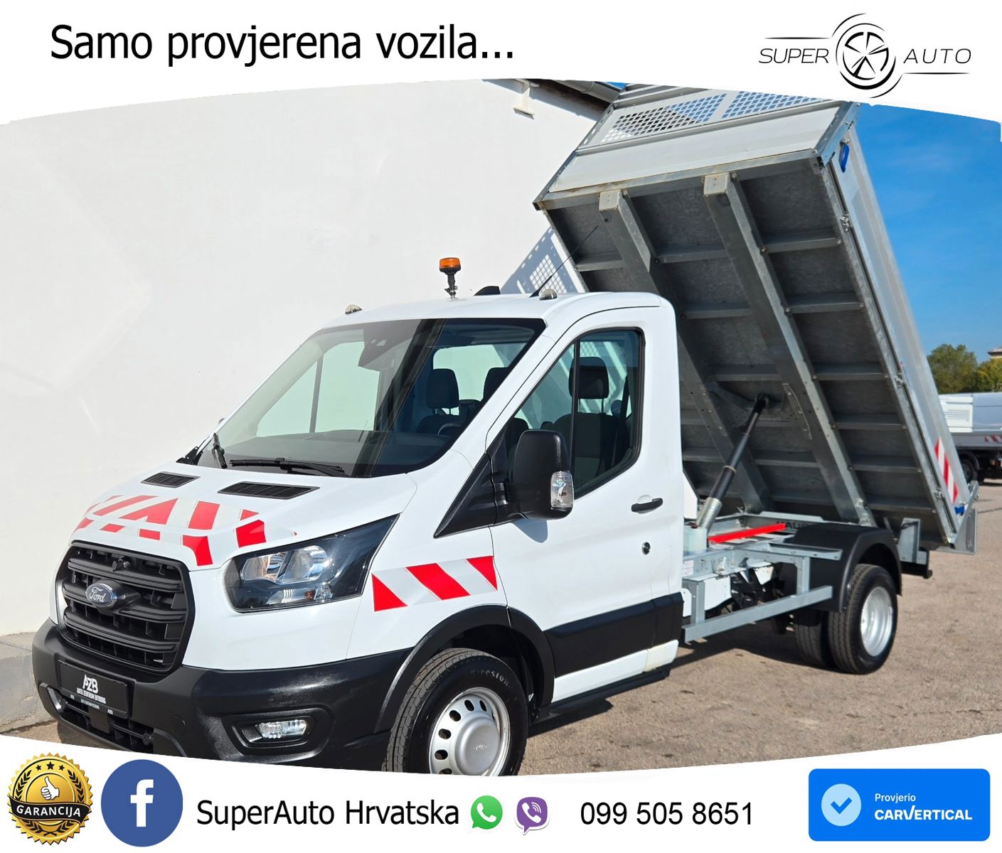 Ford Transit Kipper 470 Kamera/Zwillingsbereifung/AHK 170 KS