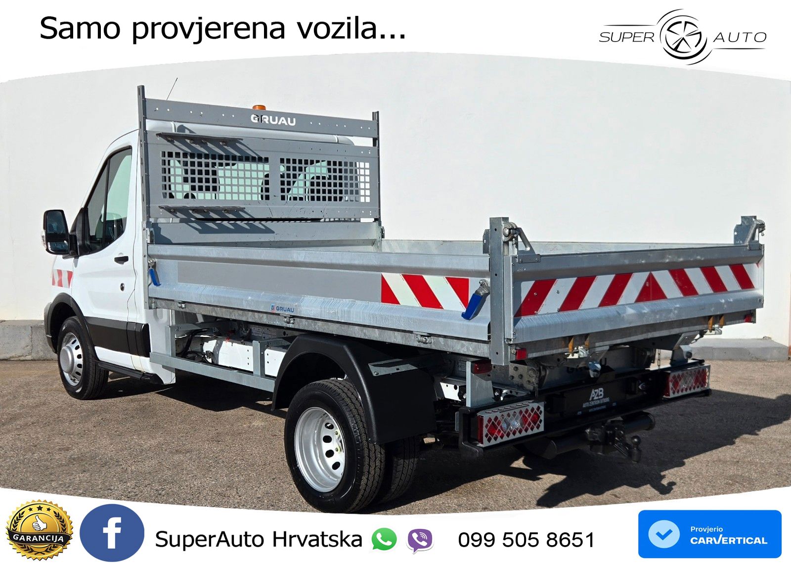 Ford Transit Kipper 470 Kamera/Zwillingsbereifung/AHK 170 KS