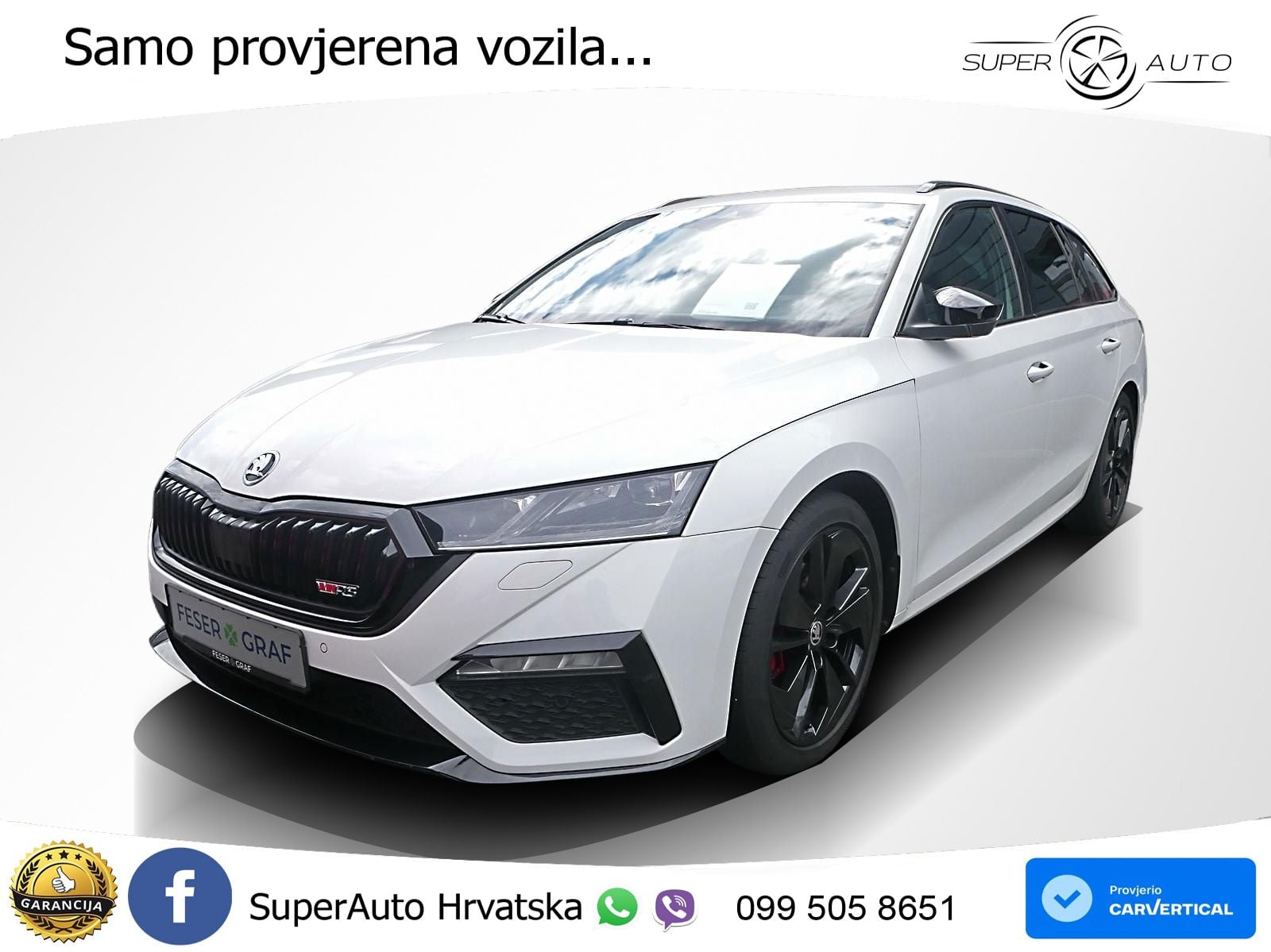 Škoda Octavia Combi RS 2.0 TDI (200 KS) 4x4 DSG LED+GR SJED+ACC