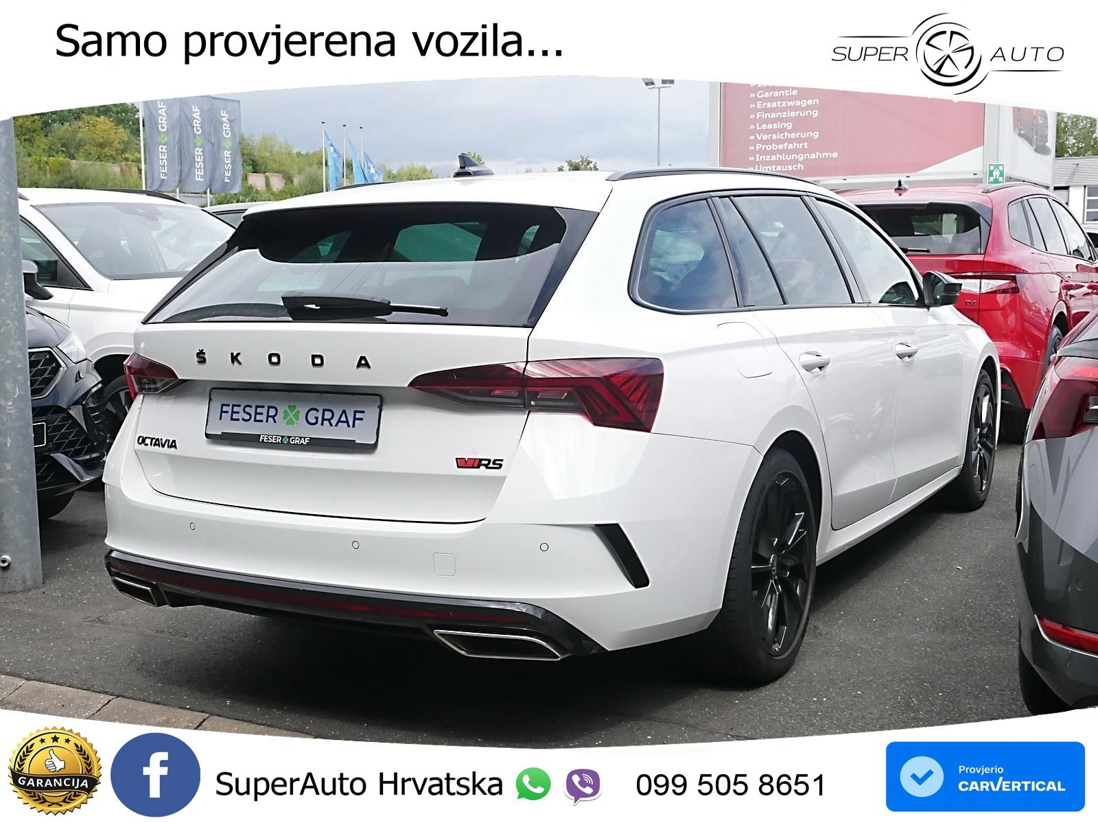 Škoda Octavia Combi RS 2.0 TDI (200 KS) 4x4 DSG LED+GR SJED+ACC
