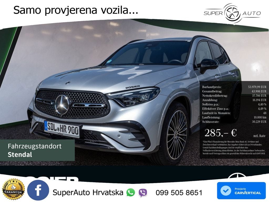 Mercedes GLC 220d (197 KS) 4MATIC 9G-TRONIC AMG LED+GR SJED+ACC