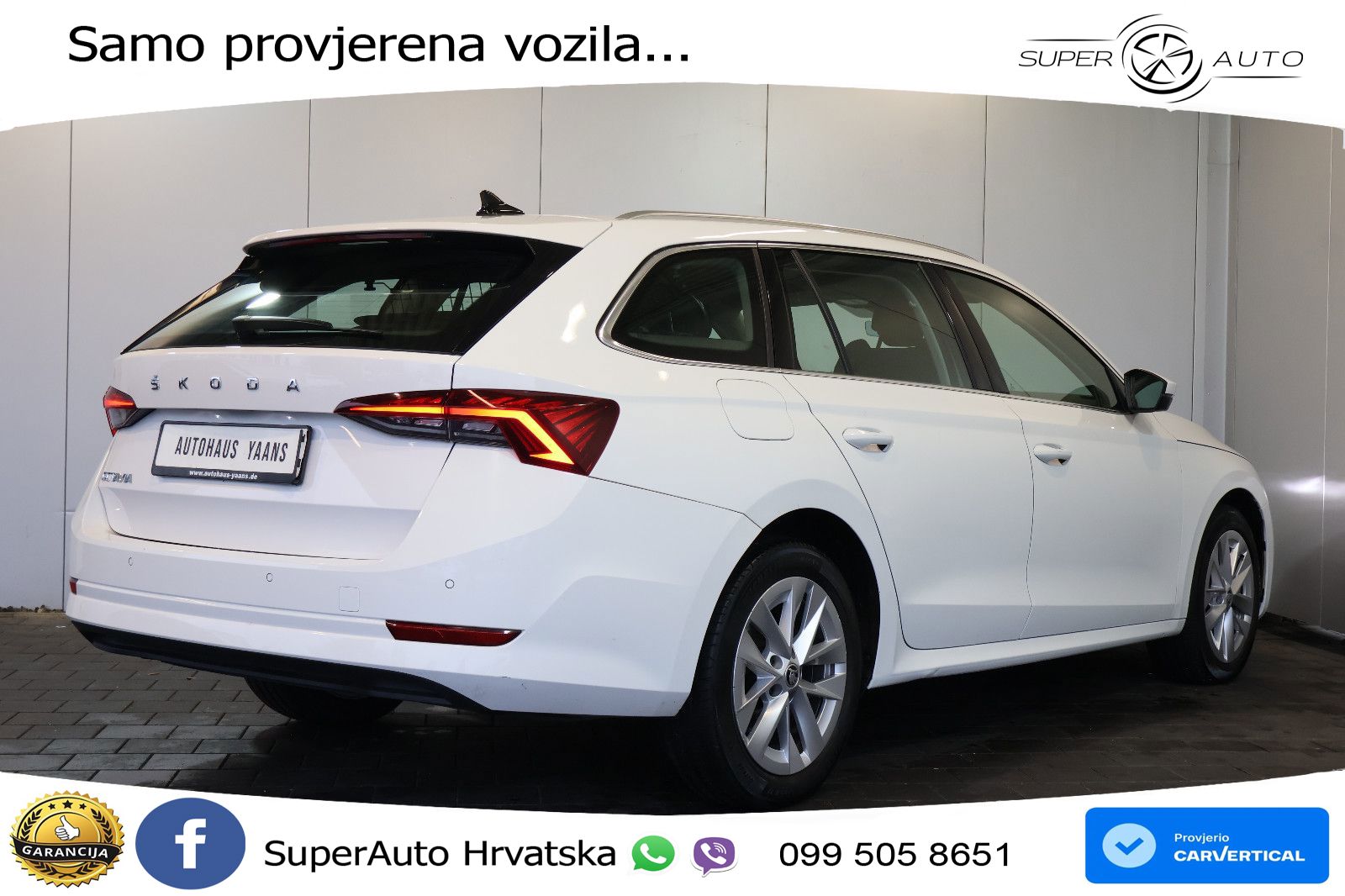 Škoda Octavia Combi 2.0 TDI (150 KS) DSG LED+GR SJED+ACC
