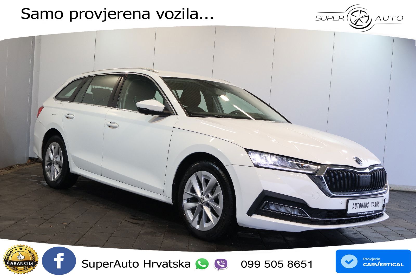 Škoda Octavia Combi 2.0 TDI (150 KS) DSG LED+GR SJED+ACC