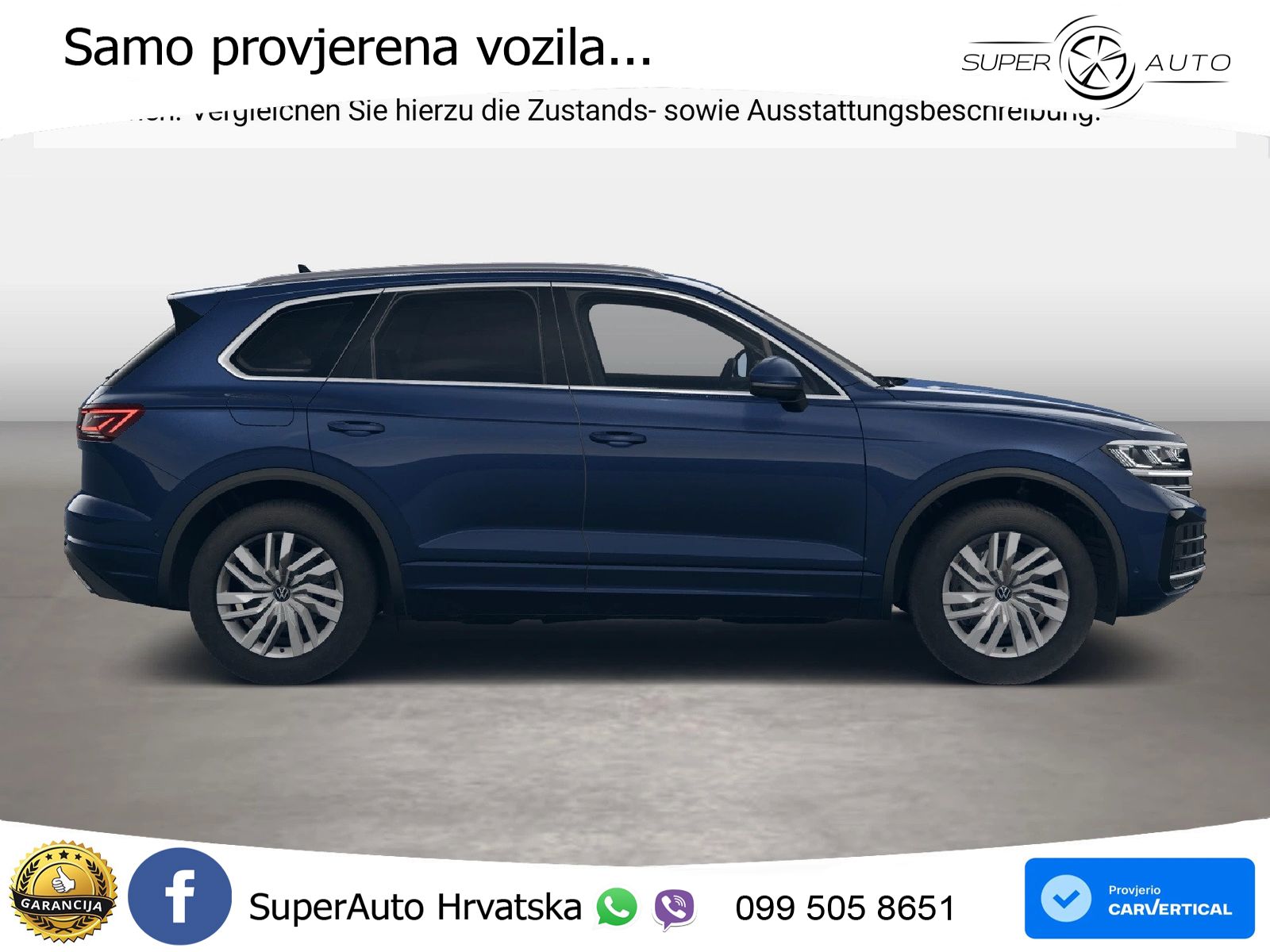 Volkswagen Touareg 3.0 V6 TDI (231 KS) 4MOTION Tiptronic ZRAČNI+ACC+GR SJED+KAM