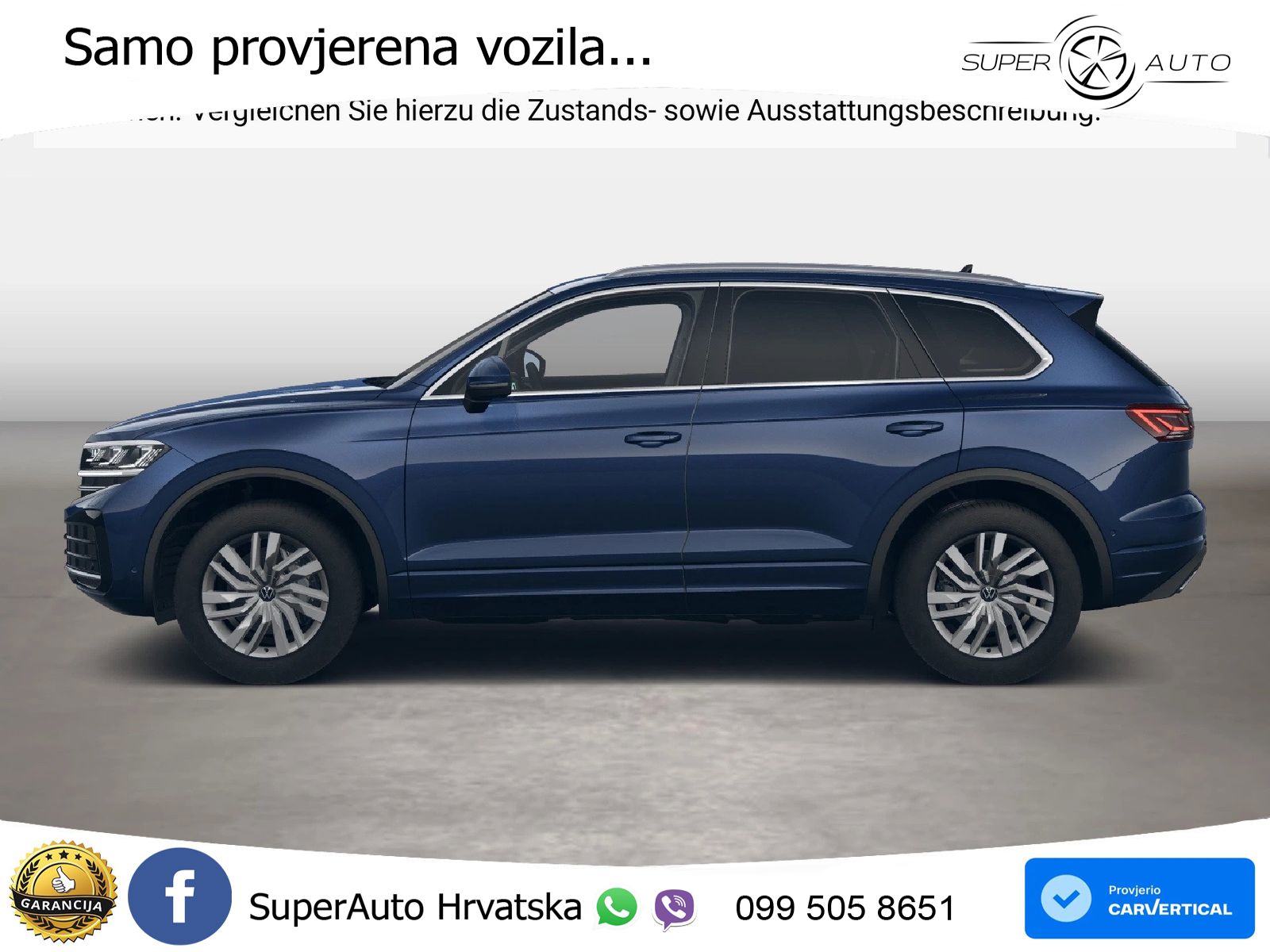 Volkswagen Touareg 3.0 V6 TDI (231 KS) 4MOTION Tiptronic ZRAČNI+ACC+GR SJED+KAM