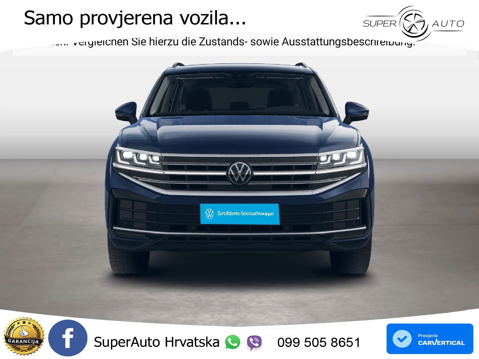 Volkswagen Touareg 3.0 V6 TDI (231 KS) 4MOTION Tiptronic ZRAČNI+ACC+GR SJED+KAM
