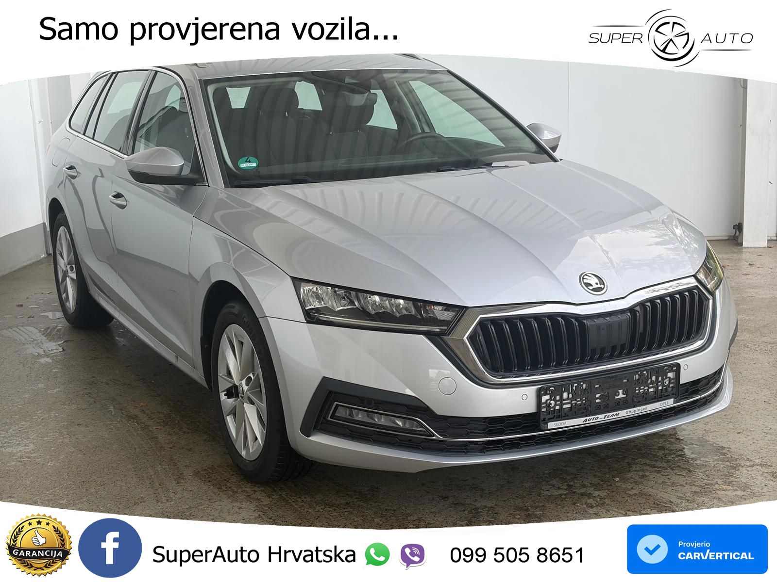 Škoda Octavia Combi 2.0 TDI (150 KS) DSG LED+GR SJED+ACC