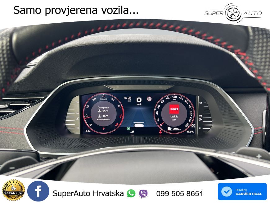 Škoda Octavia Combi RS 2.0 TSI (265 KS) DSG LED+GR SJED+ACC