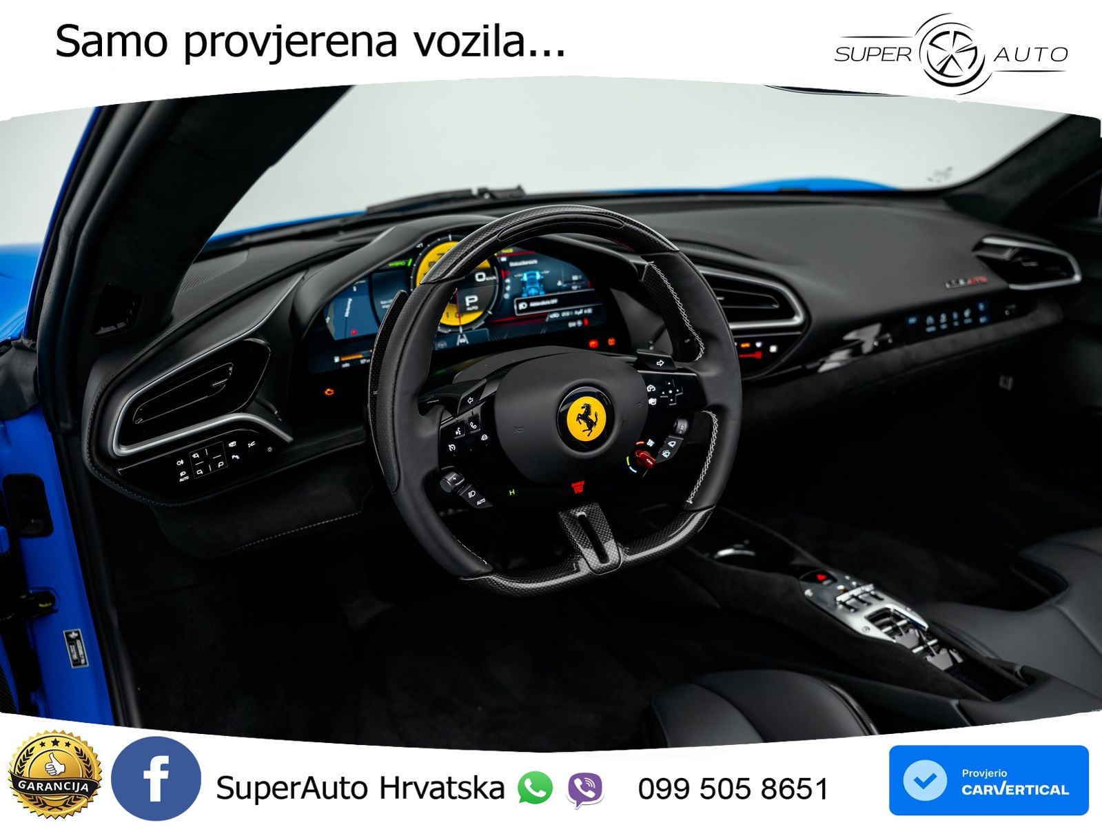 Ferrari 296 GTS 3.0 V6 (830 KS) F1 DCT LED+ACC