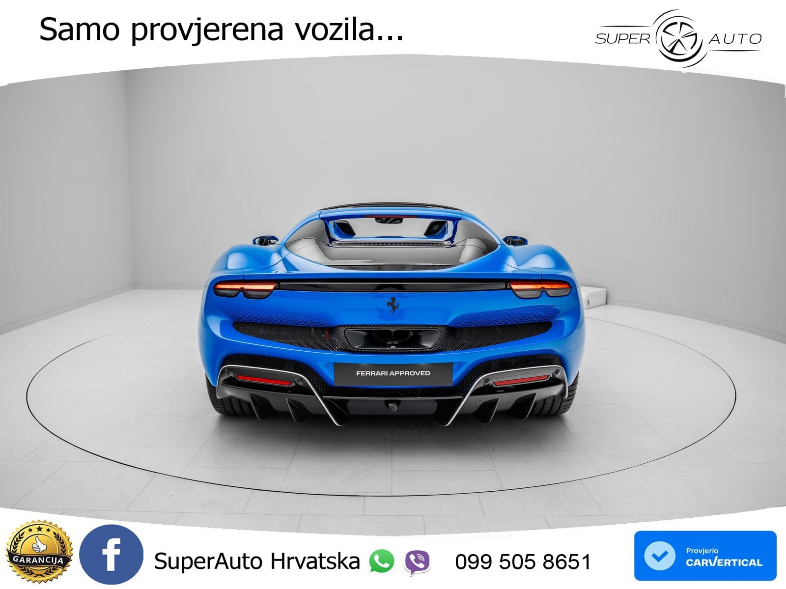 Ferrari 296 GTS 3.0 V6 (830 KS) F1 DCT LED+ACC