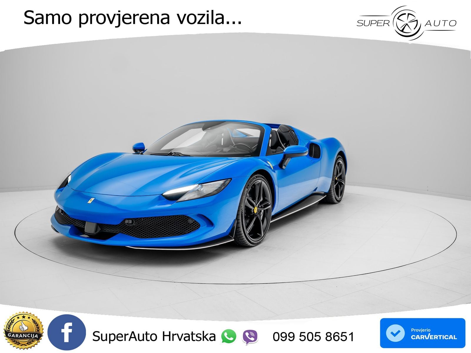 Ferrari 296 GTS 3.0 V6 (830 KS) F1 DCT LED+ACC