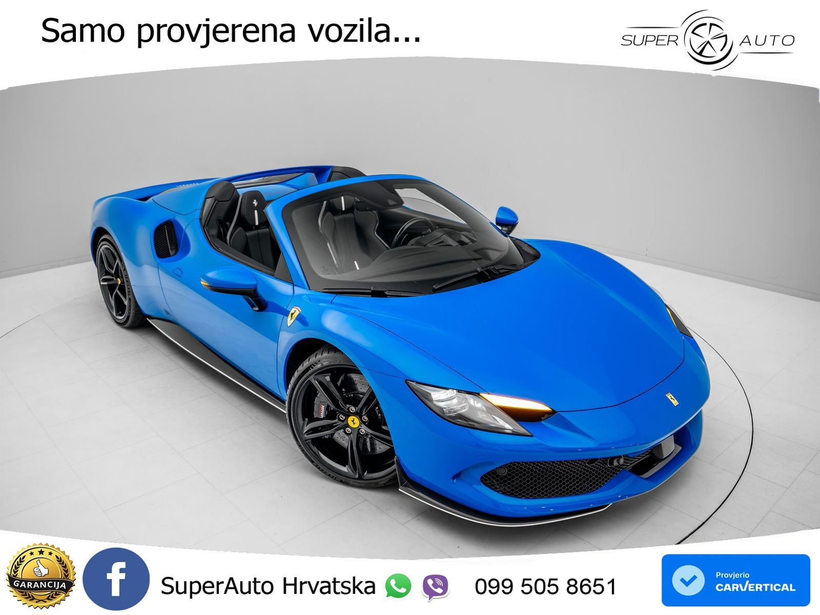 Ferrari 296 GTS 3.0 V6 (830 KS) F1 DCT LED+ACC
