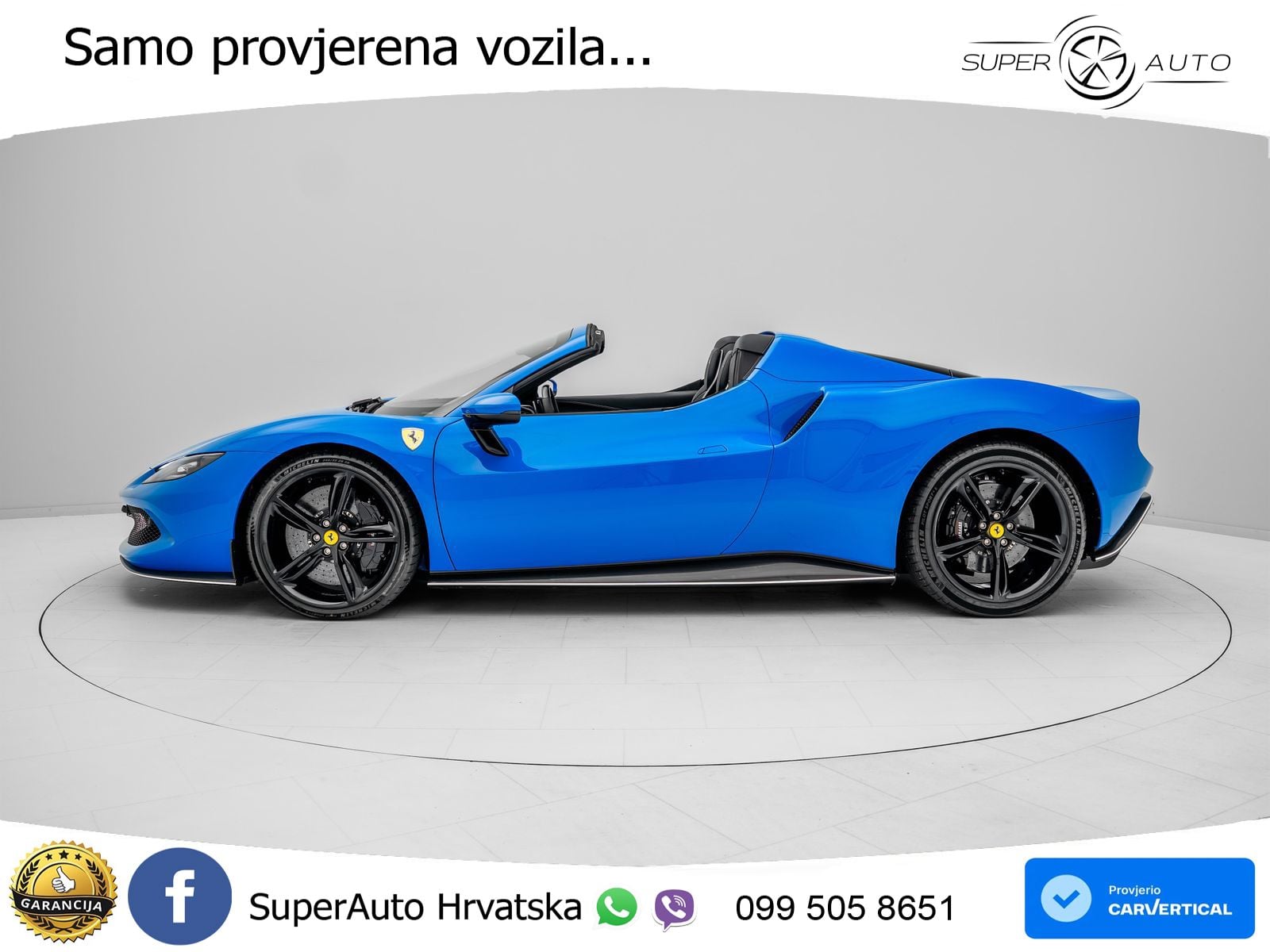 Ferrari 296 GTS 3.0 V6 (830 KS) F1 DCT LED+ACC