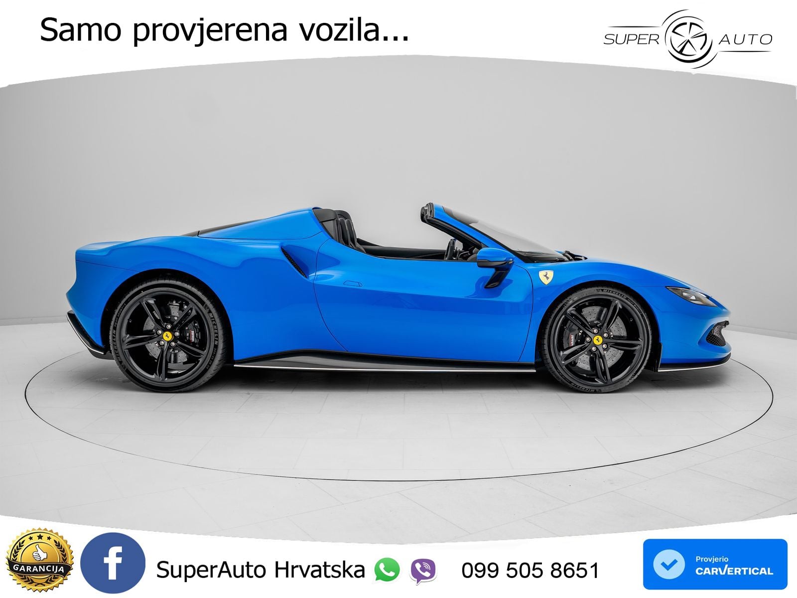 Ferrari 296 GTS 3.0 V6 (830 KS) F1 DCT LED+ACC