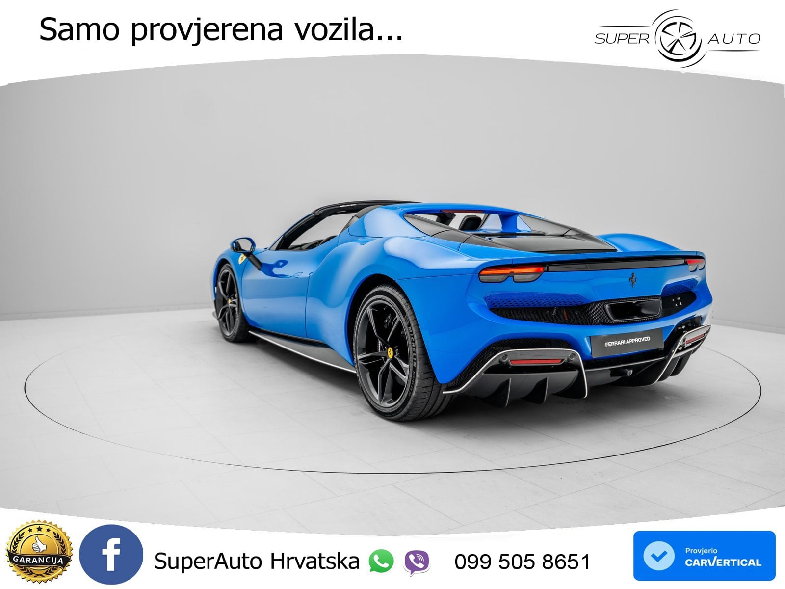 Ferrari 296 GTS 3.0 V6 (830 KS) F1 DCT LED+ACC