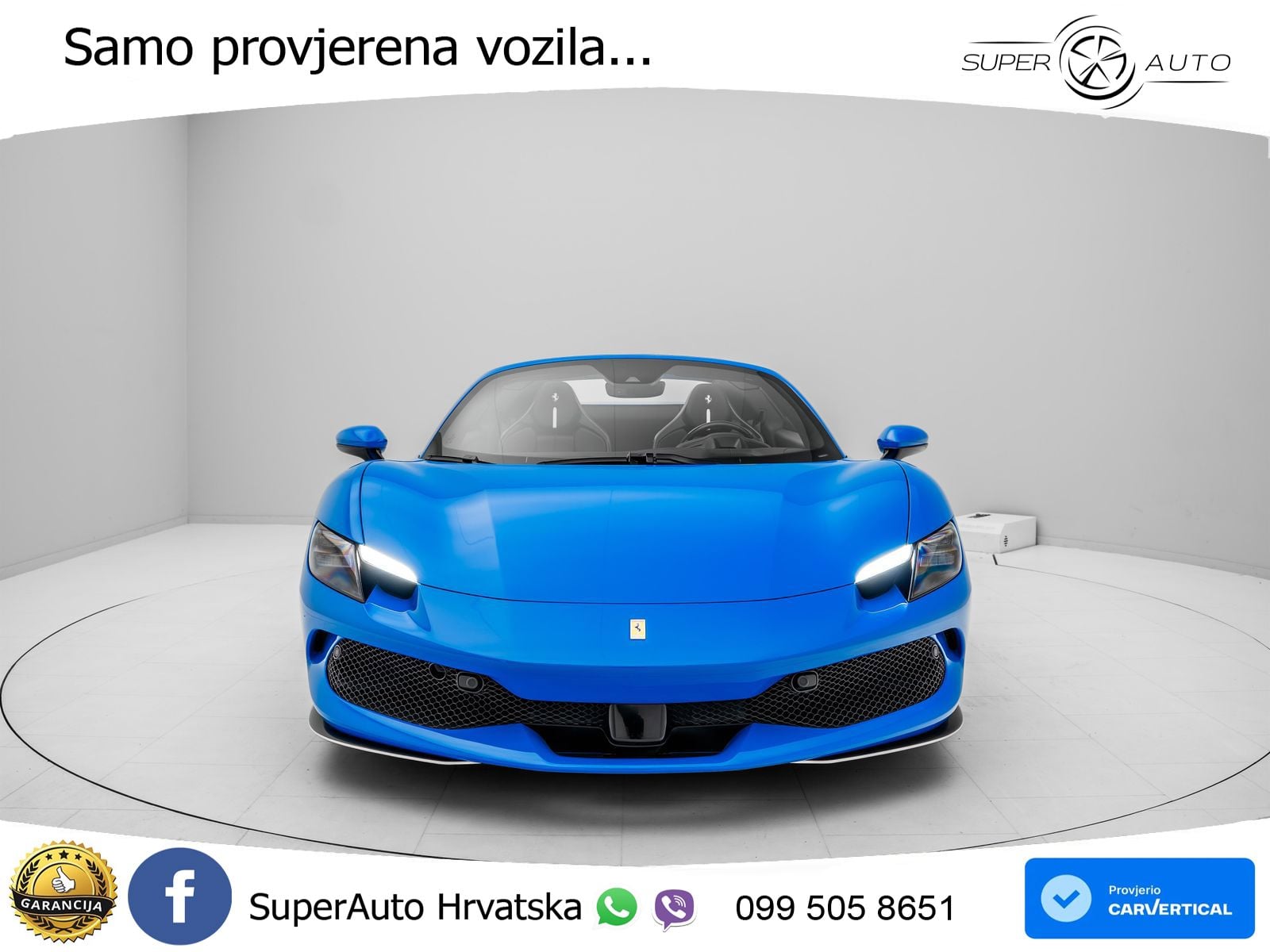 Ferrari 296 GTS 3.0 V6 (830 KS) F1 DCT LED+ACC