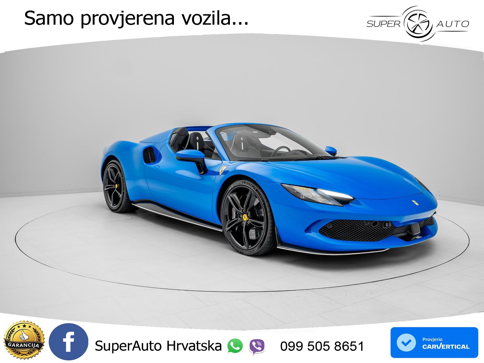 Ferrari 296 GTS 3.0 V6 (830 KS) F1 DCT LED+ACC
