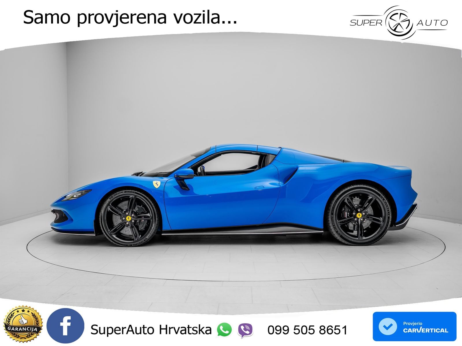 Ferrari 296 GTS 3.0 V6 (830 KS) F1 DCT LED+ACC