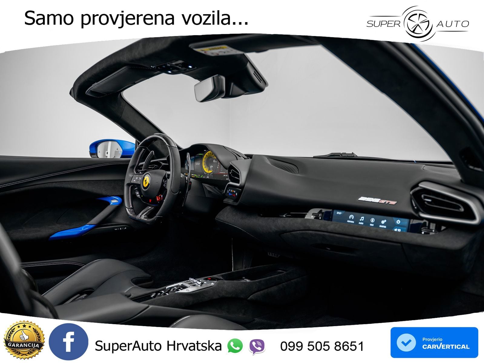 Ferrari 296 GTS 3.0 V6 (830 KS) F1 DCT LED+ACC