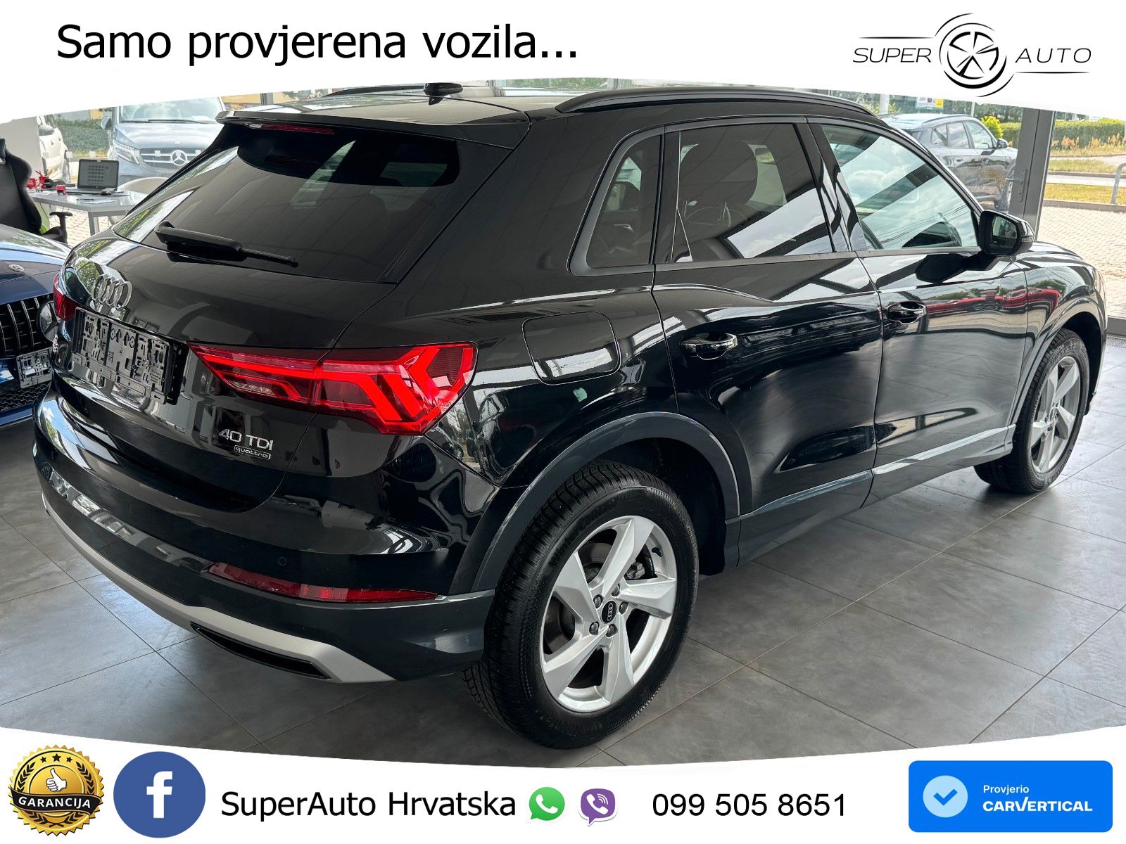 Audi Q3 40 TDI (193 KS) quattro S tronic LED+GR SJED+ACC