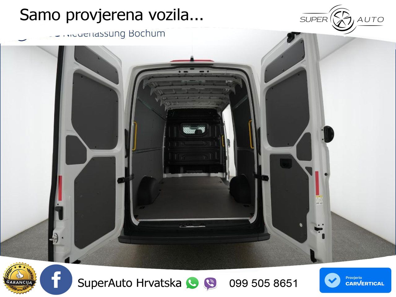 Volkswagen Crafter Kasten mittel Navi Kamera Klima 5 Jahre 140 KS