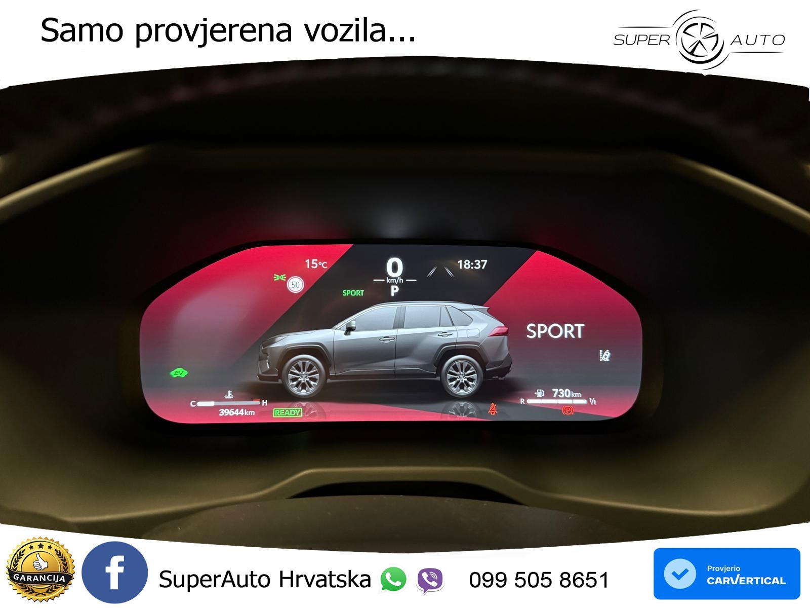 Toyota RAV4 2.5 (222 KS) Hybrid AWD-i eCVT LED+GR SJED+ACC